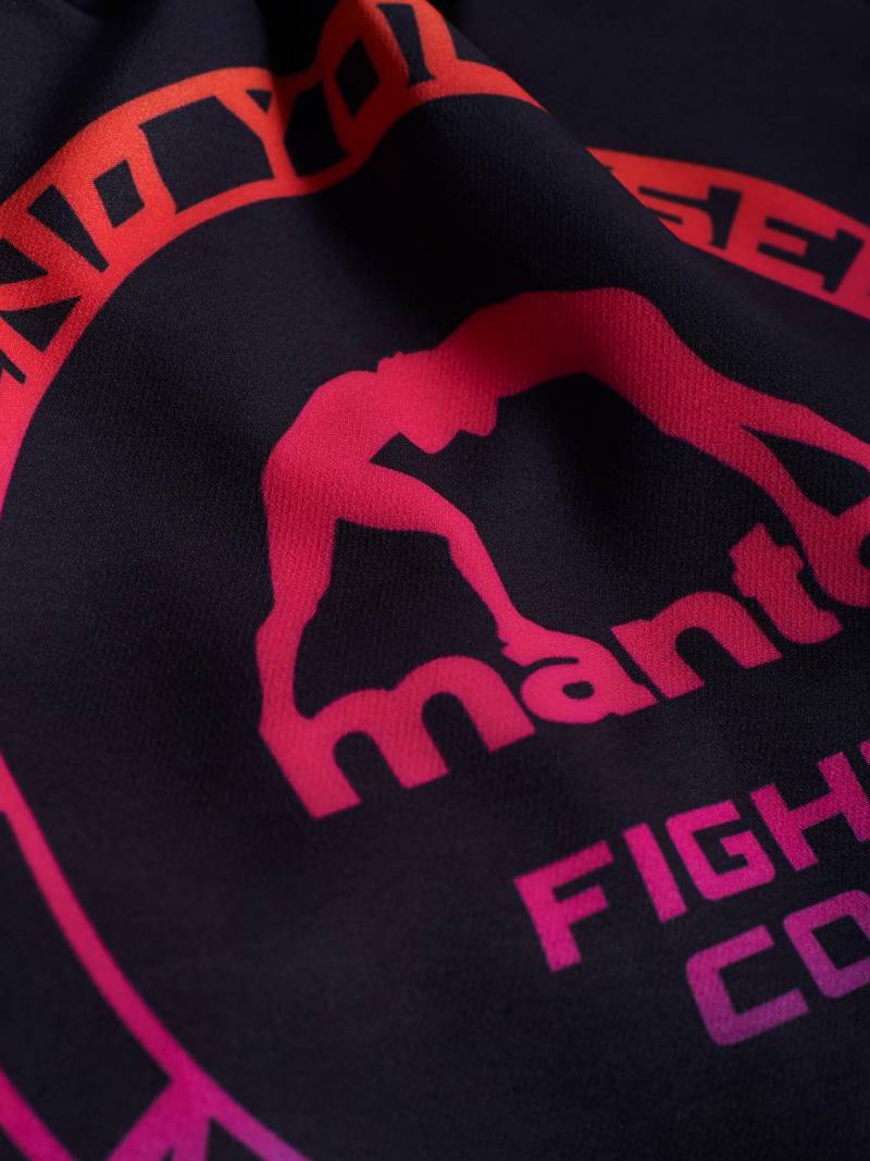 MANTO leopard FIGHT SHORTS-black